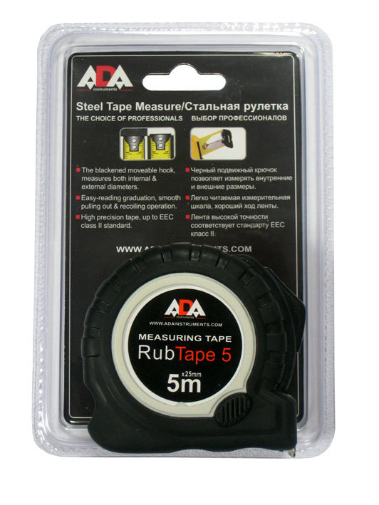 Рулетка ADA RubTape 5