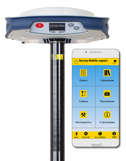 RTK ровер Spectra SP85 + Survey Mobile Android