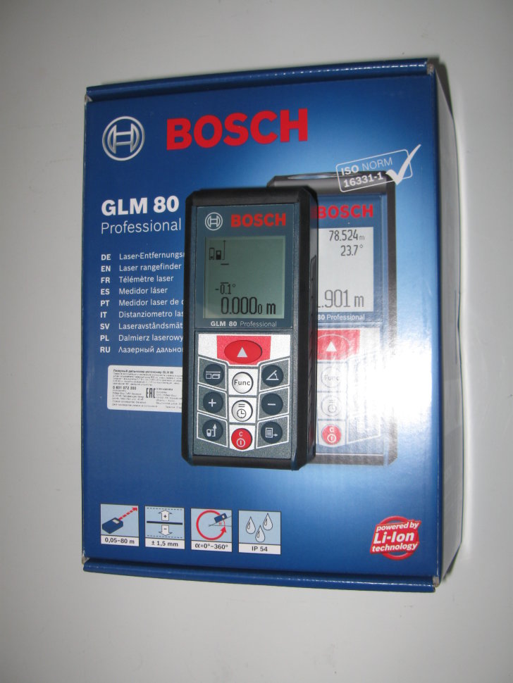 Лазерный дальномер Bosch GLM 80