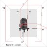 Лазерный уровень (нивелир) ADA Combine 4V+6Dots