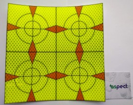 Отражатель пленочный 90*90 мм (4 шт.) ОП90+ желтый