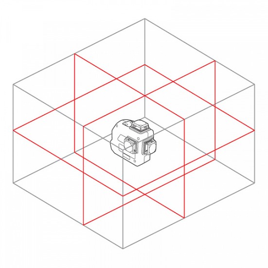 Лазерный уровень RGK PR-3D в кейсе