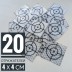 Марки геодезические МГ-40 (20 марок 40х40 мм)