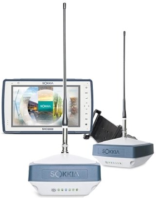 Комплект из двух приемников Sokkia GRX3 с модемами UHF/GSM и контроллера SHC6000
