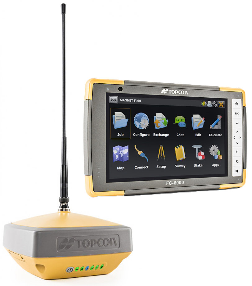 ГНСС Ровер Topcon Hiper VR UHF/GSM  с контроллером FC-6000 и ПО Magnet Field GPS+